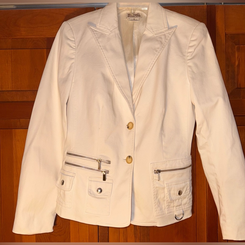 Michael Kors MICHAEL Jacket Blazer Ivory Womens sz 8